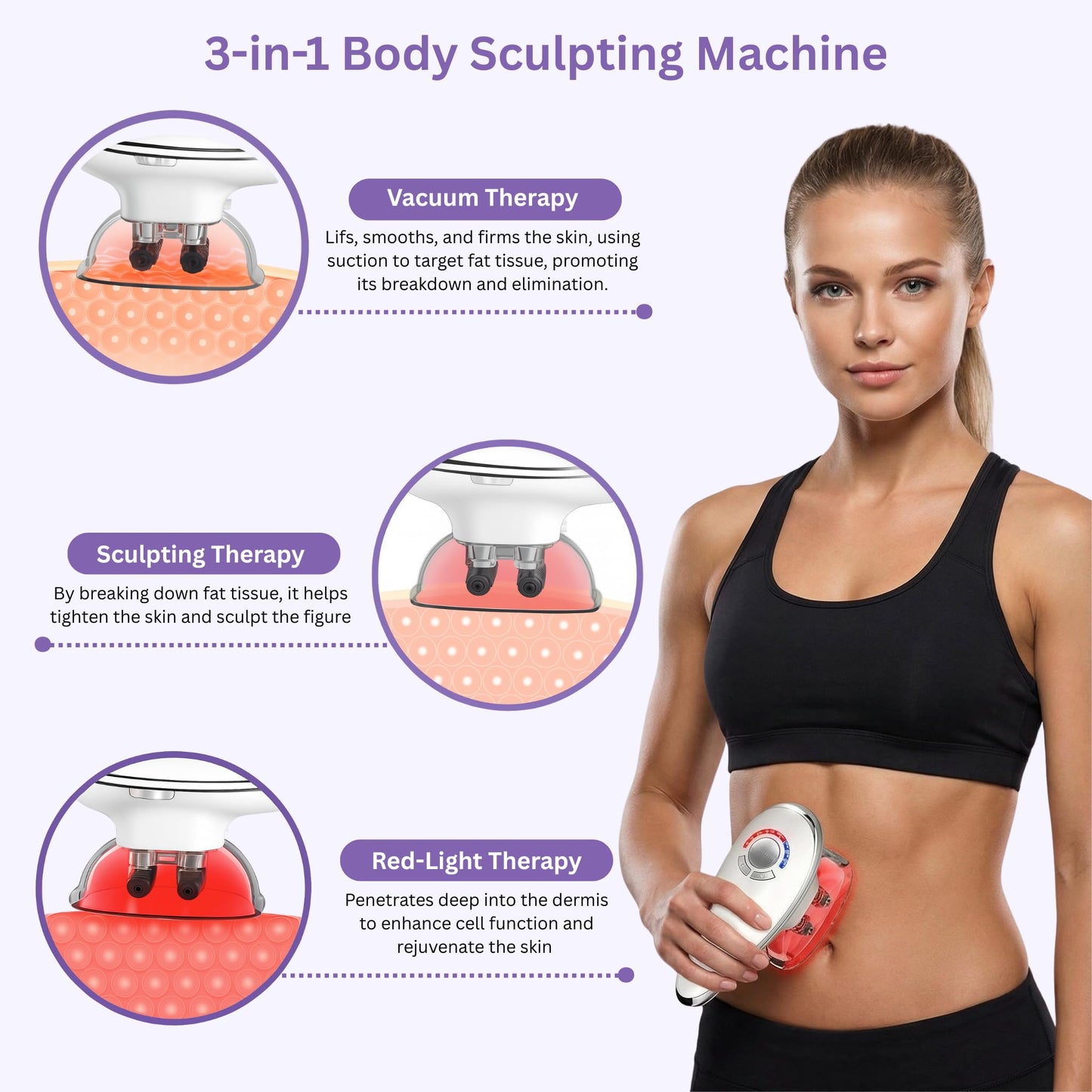 CALİRA 3-in-1 Electric Body Sculpting & Cellulite Massager